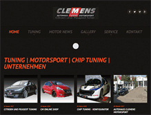 Tablet Screenshot of clemens-motorsport.de